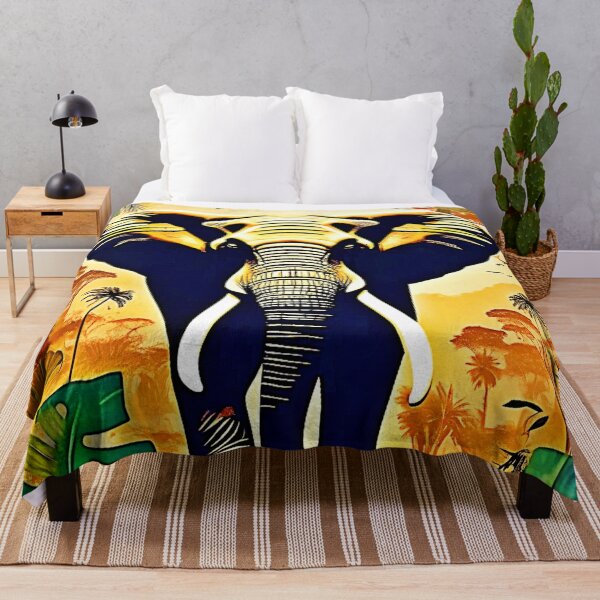 Item preview, Elephant Portrait Jungle View designed and sold by Health And Fitness Posts e-Store.