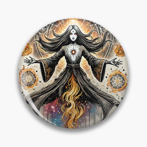 Item preview, The Pyromancer - Tattoo Watercolor designed and sold by AbstractAnom.