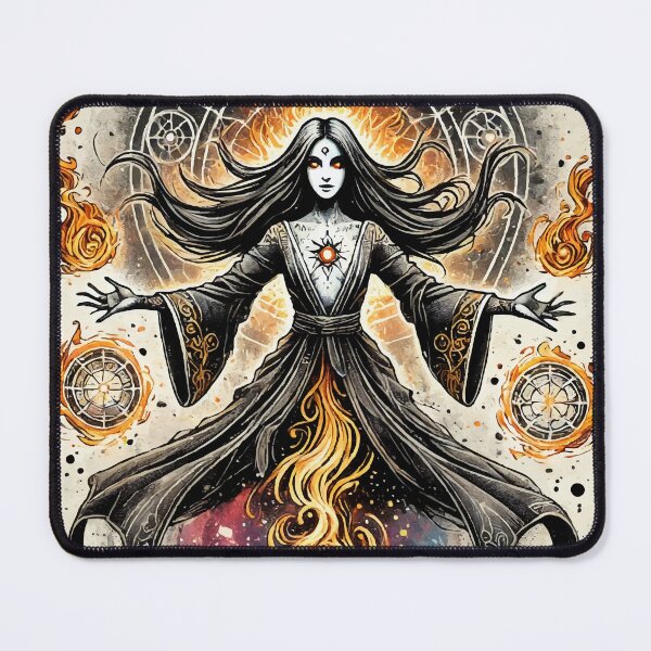 Item preview, The Pyromancer - Tattoo Watercolor designed and sold by AbstractAnom.