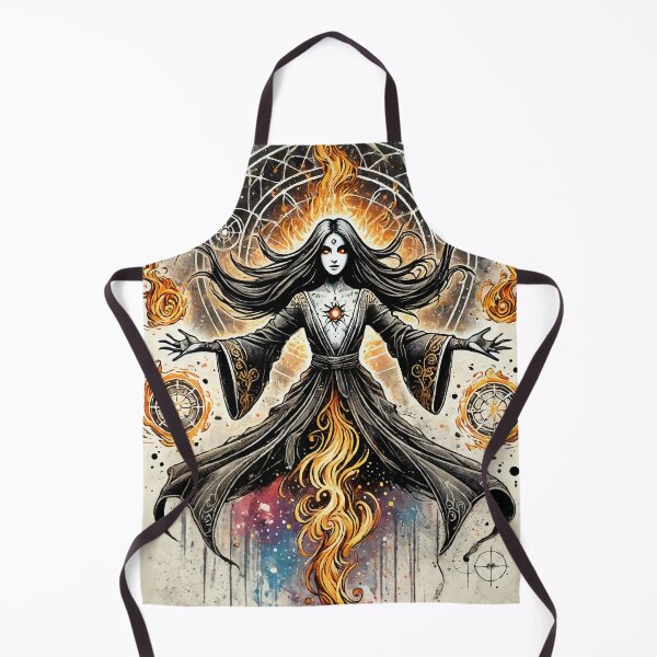 Item preview, The Pyromancer - Tattoo Watercolor designed and sold by AbstractAnom.