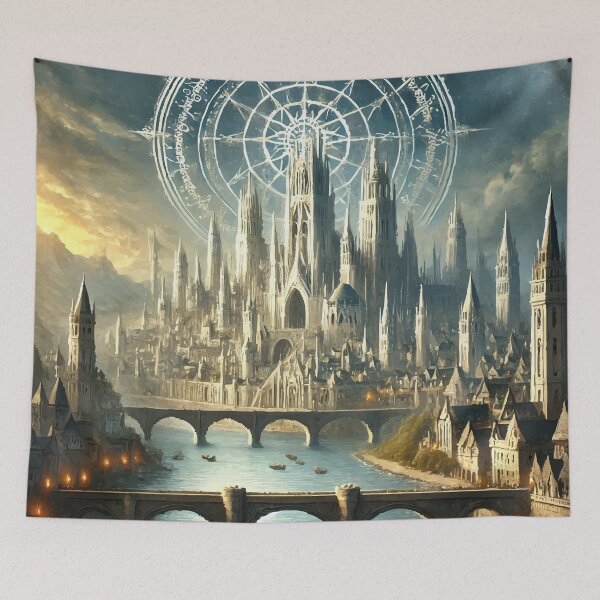 Item preview,  Celestial City of Fate: The Eternal Spires designed and sold by AbstractAnom.