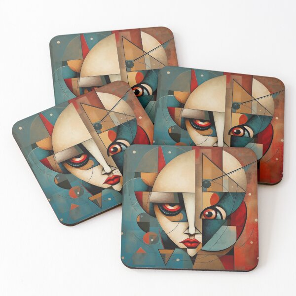 Item preview, Fragmented face, cubist vision designed and sold by Memetitation.