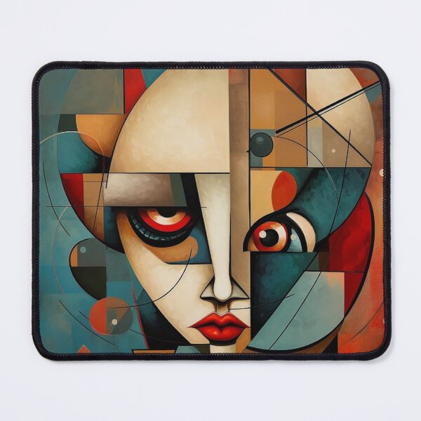 Item preview, Fragmented face, cubist vision designed and sold by Memetitation.