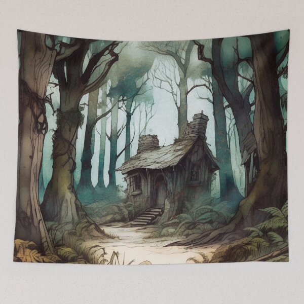 Item preview, Enchanted Forest Cottage designed and sold by Vintage Works.