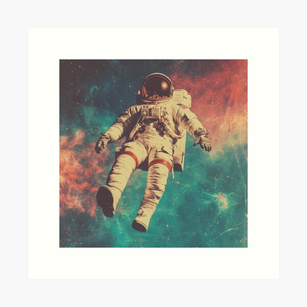 Item preview, Astronaut Vintage T-Shirt designed and sold by NicolasGlowArt.
