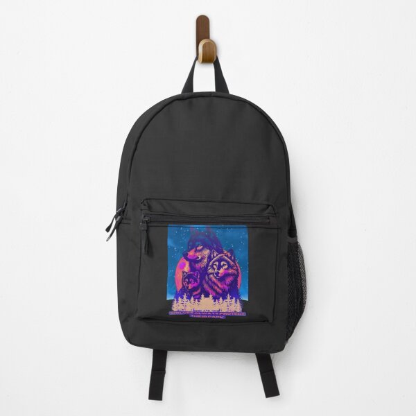 Vista previa del artículo con la obra «¡Los lobos siempre protegen su manada!», diseñado y vendido por BrHrocknroll.