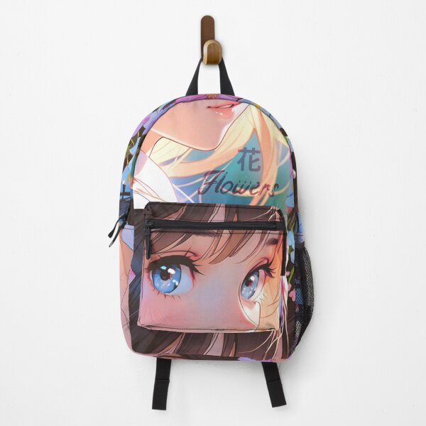 Item preview, Cute anime face with flowers designed and sold by caperaerik.