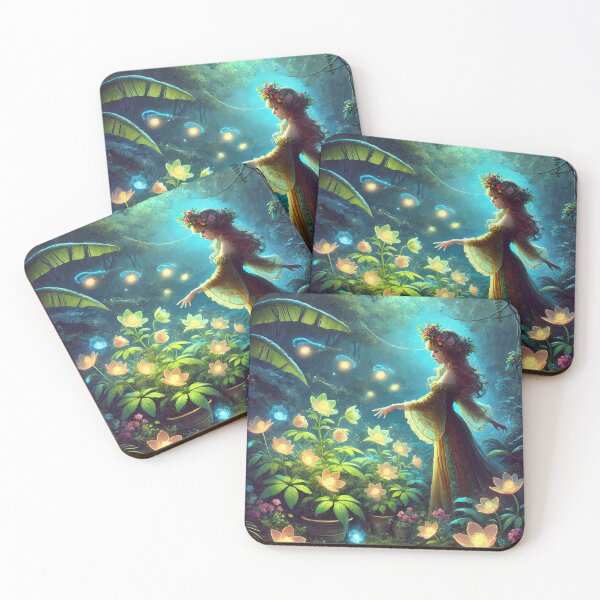 Item preview, The Enchanted Garden: Keeper of the Glowing Blooms  designed and sold by AbstractAnom.
