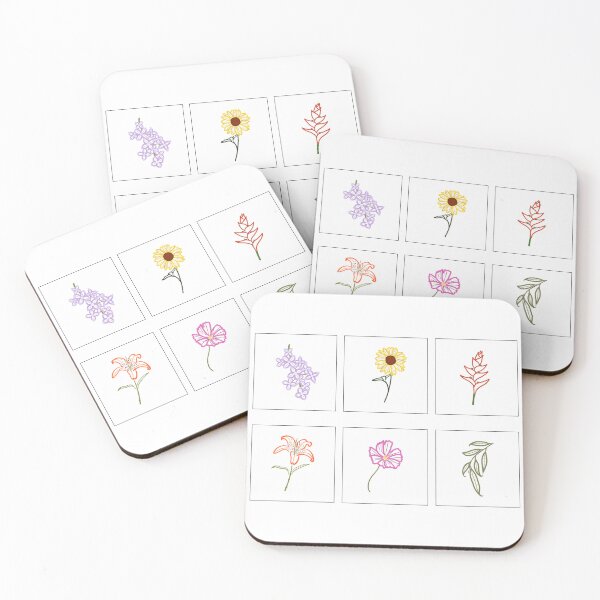 Item preview, Grid of Flowers designed and sold by NovaArtsShopCo.