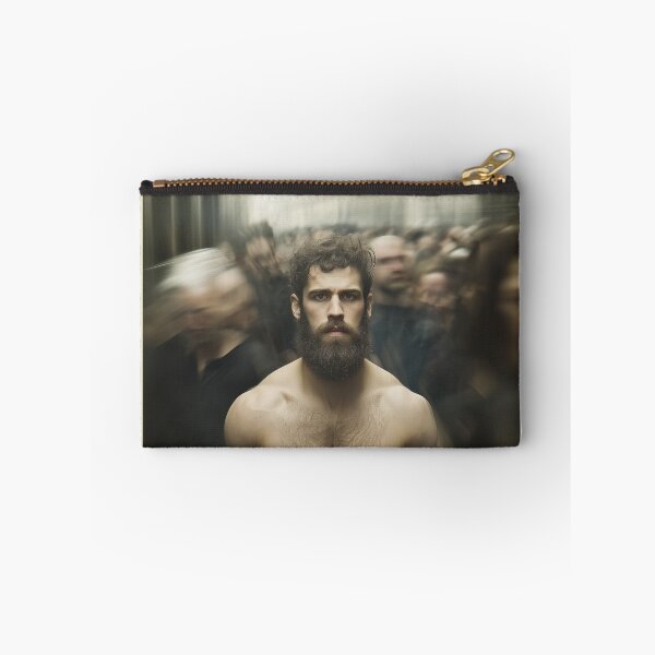 Item preview, Cute hairy man in a crowd designed and sold by The Gallery Gaze.