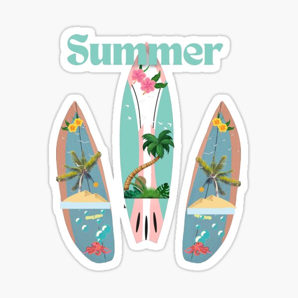 Aperçu de l'œuvre Planches de surf d'été. créée et vendue par MGfashionnew.