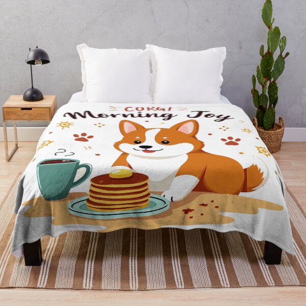 Item preview, Cute Corgi Breakfast – Corgi Morning Joy Cozy Delight designed and sold by zoughlal.