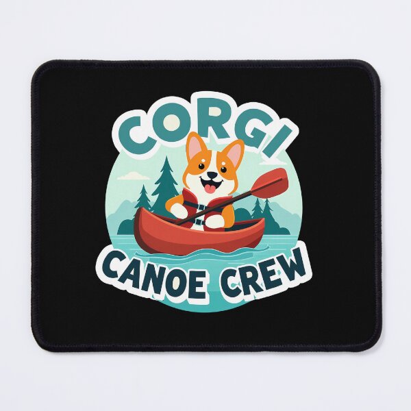 Item preview, Corgi Canoe Adventure – Corgi Canoe Crew Playful Exploration designed and sold by zoughlal.
