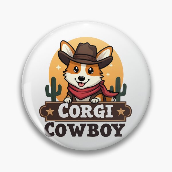 Item preview, Cute Corgi Cowboy – Western Nostalgia & Playful Charm designed and sold by zoughlal.