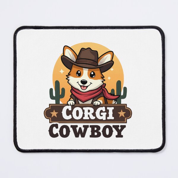 Item preview, Cute Corgi Cowboy – Western Nostalgia & Playful Charm designed and sold by zoughlal.