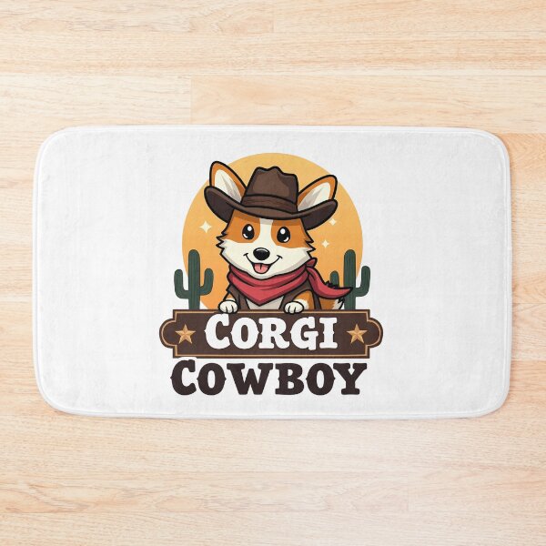 Item preview, Cute Corgi Cowboy – Western Nostalgia & Playful Charm designed and sold by zoughlal.