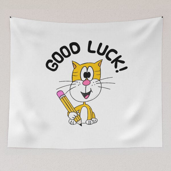 Item preview, School Exams Good Luck Cat GCSE's designed and sold by doodlerob.