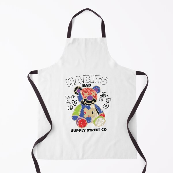 Artikelvorschau, Bad Habits Bear: Teddybär-Streetwear-Design mit subversiven Botschaften entworfen und verkauft von Polarisofficial.