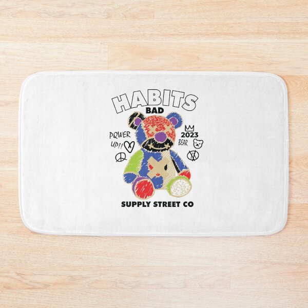 Item preview, Bad Habits Bear: Teddy Bear Streetwear Design with Subversive Messages designed and sold by Polarisofficial.