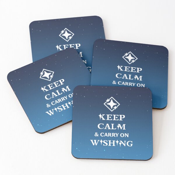 Item preview, Keep Calm & Carry On Wishing - Genshin Impact designed and sold by kyaramerupurin.