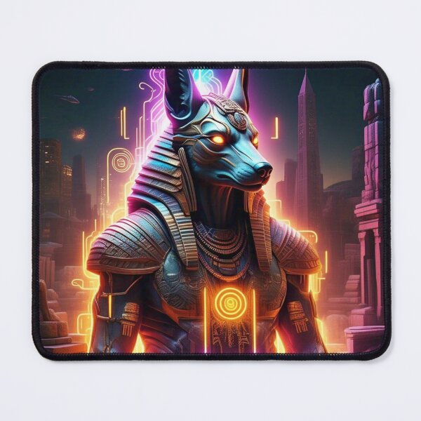 Item preview, Cyberpunk Egypt Neon Hieroglyphs Futuristic Egyptian Cyber Art designed and sold by Creativity Meets Healing.