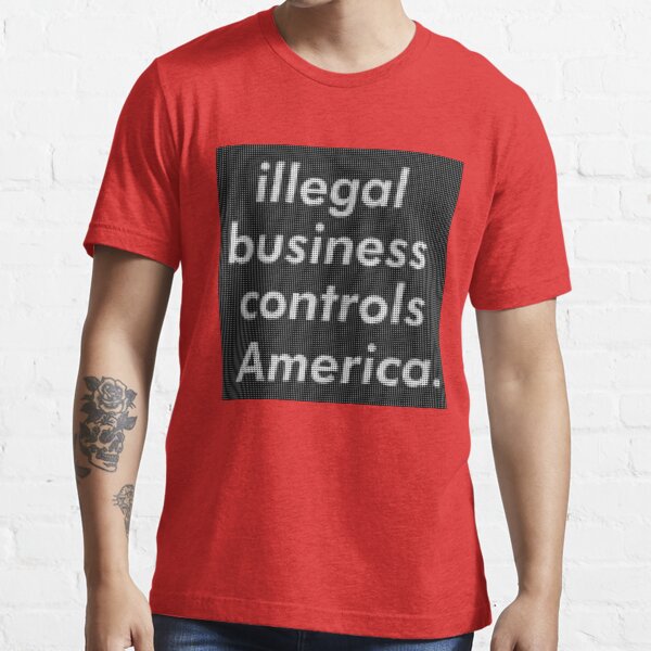 Authentic supreme illegal business controls America TEE shirt 2005