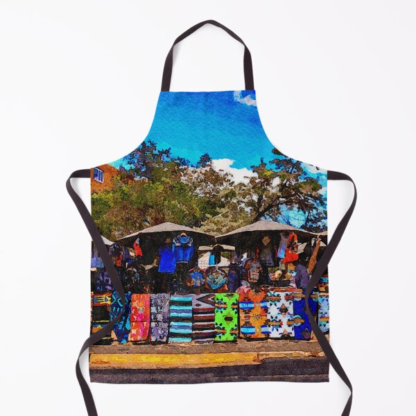 Item preview, Colorful open-air market with textiles in Santa Fe, New Mexico designed and sold by GestaltImagery.