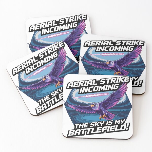 Item preview, Aerial Strike Incoming - Retro Pixel Falcon designed and sold by NaturePixel.
