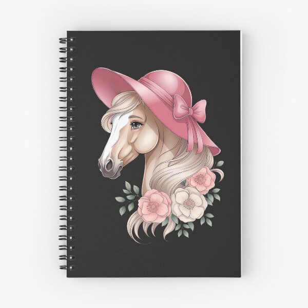 Item preview, Derby Day Elegance: Stylish Horse In Pink Hat And Floral Blooms designed and sold by elynne9.