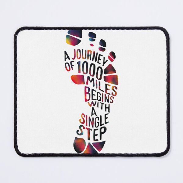 Item preview, A journey 1000 miles begin with a single step designed and sold by WearItOutX.