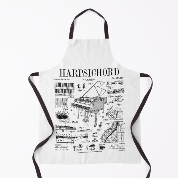 Item preview, Harpsichord Player Vintage Patent Keyboard Music Instrument designed and sold by GrandeDuc.