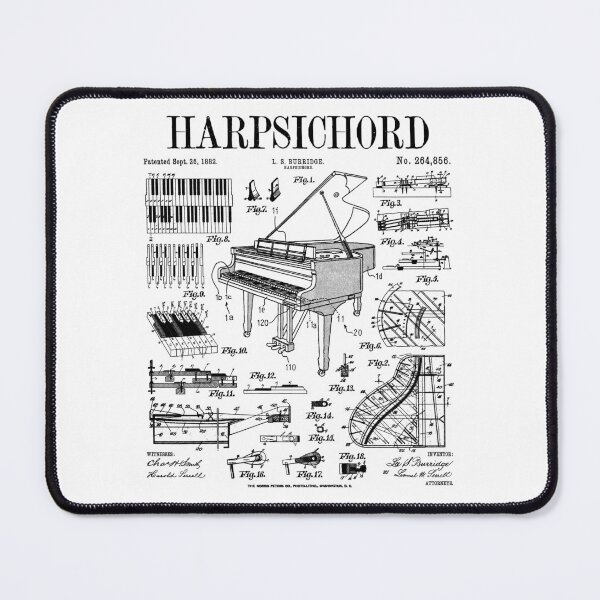 Item preview, Harpsichord Player Vintage Patent Keyboard Music Instrument designed and sold by GrandeDuc.