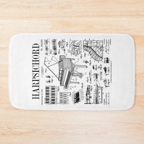 Item preview, Harpsichord Player Vintage Patent Keyboard Music Instrument designed and sold by GrandeDuc.
