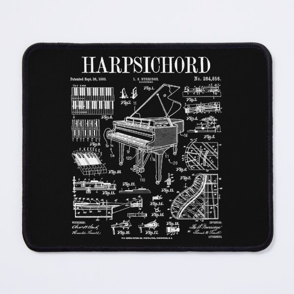 Item preview, Harpsichord Player Vintage Patent Keyboard Music Instrument designed and sold by GrandeDuc.