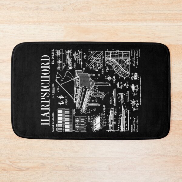 Item preview, Harpsichord Player Vintage Patent Keyboard Music Instrument designed and sold by GrandeDuc.