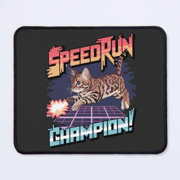 Item preview, Speedrun Champion - Bengal Cat Pixel Art designed and sold by NaturePixel.