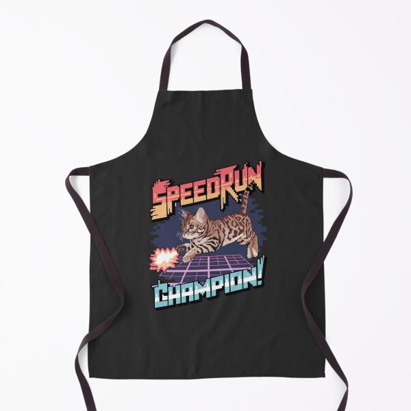 Item preview, Speedrun Champion - Bengal Cat Pixel Art designed and sold by NaturePixel.