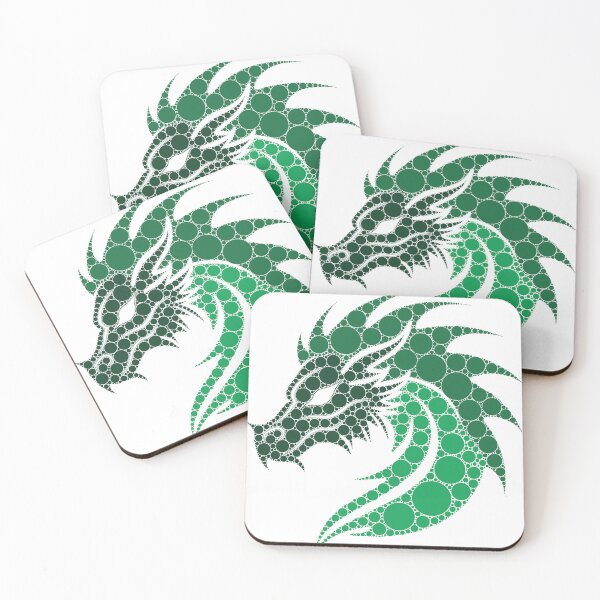 Item preview, Green Dragon Dot Art designed and sold by Cardiff Creative.