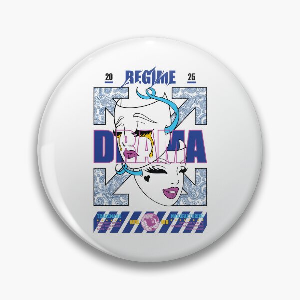 Item preview, Drama 20 Regimes 25: Streetwear Design with Masks and Text designed and sold by Polarisofficial.