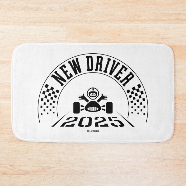 Item preview, New Driver 2025 (Driver’s License / Driving Licence / Black) designed and sold by MrFaulbaum.
