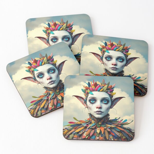 Item preview, Dreamlike patchwork of a multicolored Elf designed and sold by Memetitation.