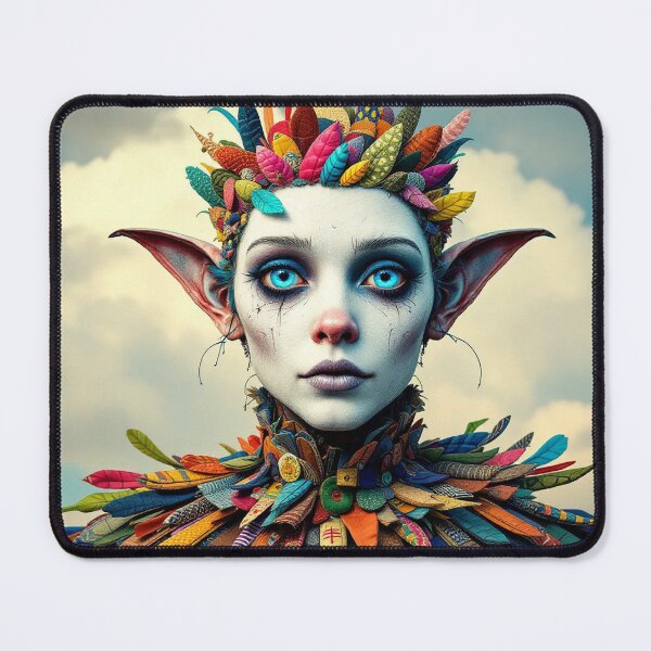 Item preview, Dreamlike patchwork of a multicolored Elf designed and sold by Memetitation.