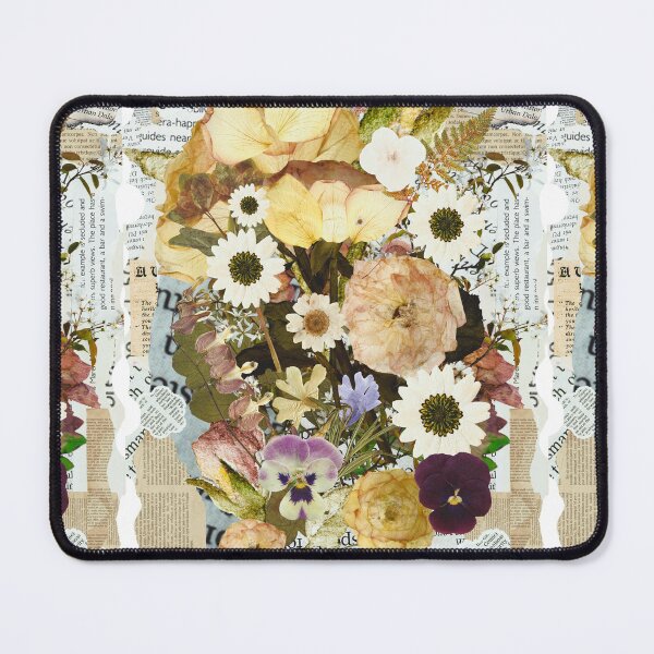 Item preview, 70s vintage Bunch of flowers on riped newspepers designed and sold by Atarac.