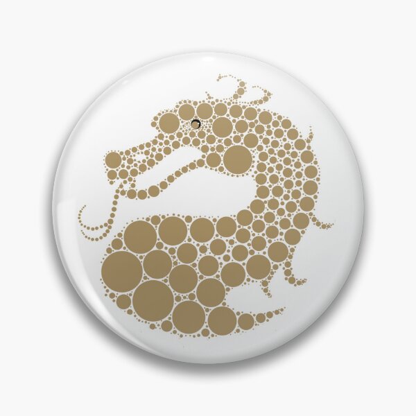 Item preview, Gold Dragon Dot Art designed and sold by Cardiff Creative.