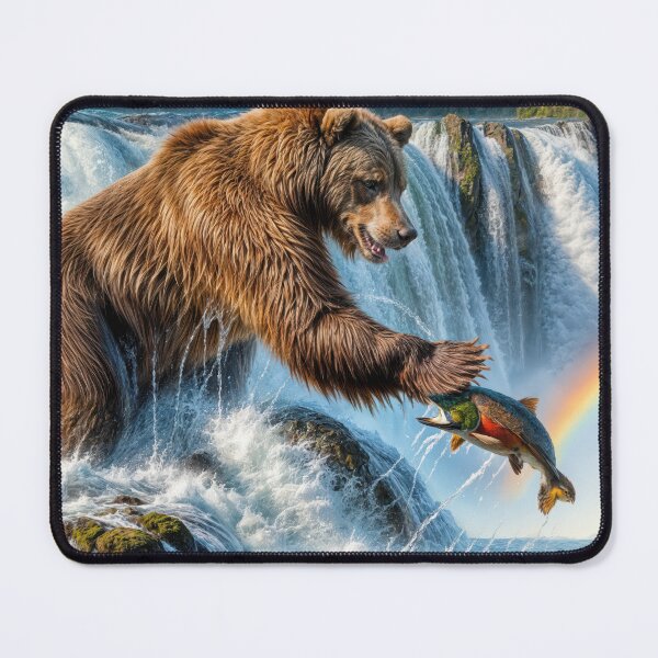 Item preview, Fishing Grizzly designed and sold by Maria Dryfhout.