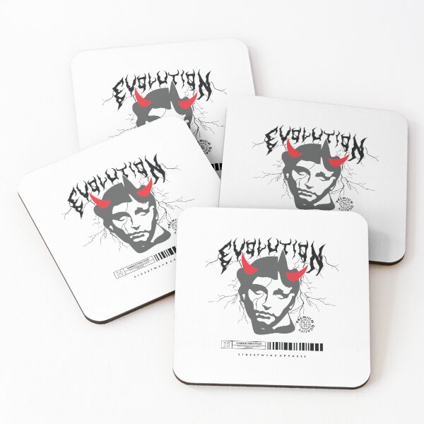 Item preview, Evolution of the Demon: Streetwear Design with a Devil's Face and a Subversive Message designed and sold by Polarisofficial.