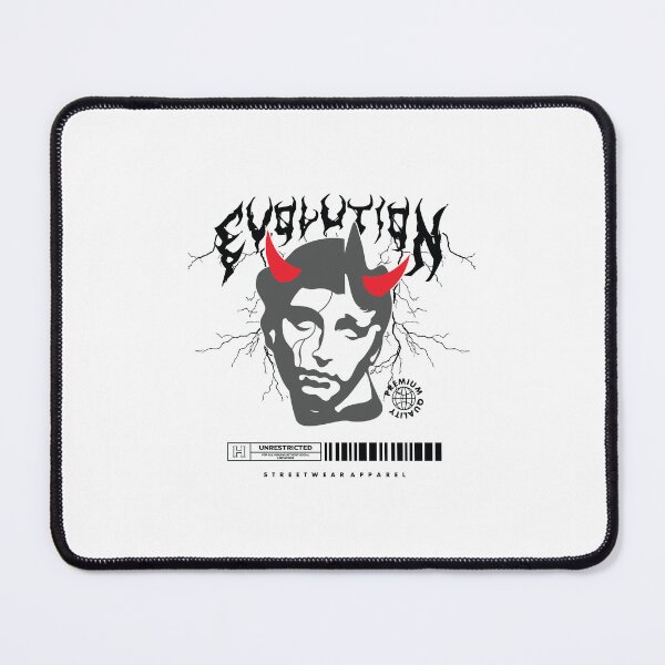 Item preview, Evolution of the Demon: Streetwear Design with a Devil's Face and a Subversive Message designed and sold by Polarisofficial.