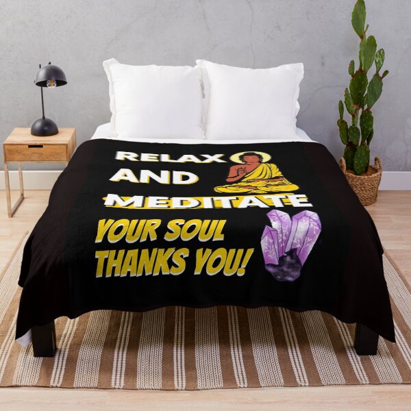 Item preview, RELAX AND MEDITATE, YOUR SOUL THANKS YOU designed and sold by AMERICANA APPAREL.