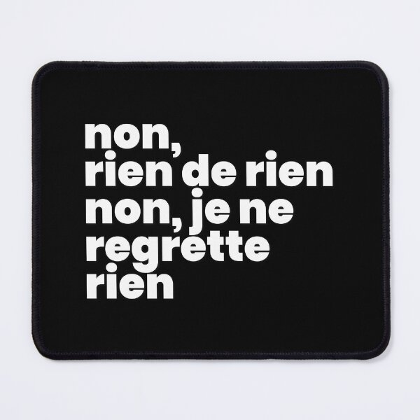 Item preview, Non, je ne regrette rien I (white) designed and sold by didijuca.