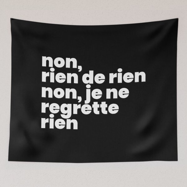 Item preview, Non, je ne regrette rien I (white) designed and sold by didijuca.